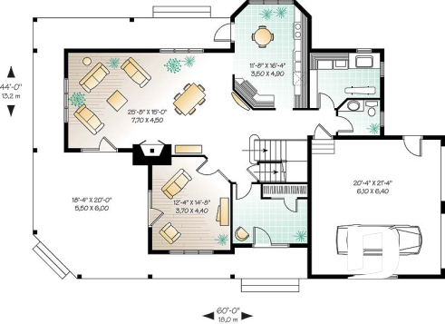 1st level - Lakefront spectacular house plan, large master suite, breakfast nook, 3 bedrooms, homeoffice, 2-car garage - Mt. Meridian 3