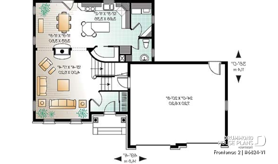 1st level - Majestic European style with 3 bedrooms and a 2 car garage - Frontenac 2