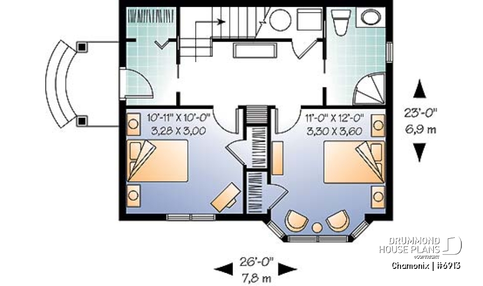 1st level - Affordable 2 bedroom cottage with reverse floor plans, great panoramic views, ideal lakefront chalet - Chamonix