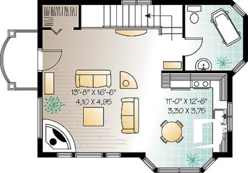 2nd level - Affordable 2 bedroom cottage with reverse floor plans, great panoramic views, ideal lakefront chalet - Chamonix
