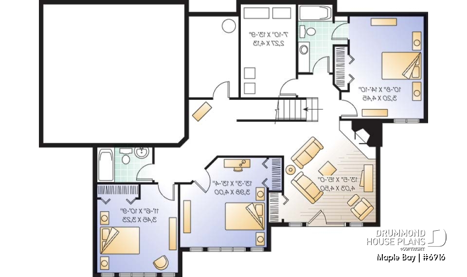 Basement - Large 4 bedroom cottage with 2 family rooms and lots of storage space - Maple Bay