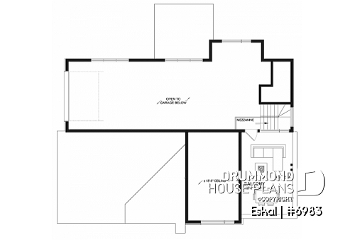 2nd level - Modern one bedroom home with attached RV garage and single and four bedroom garage option - Eskal