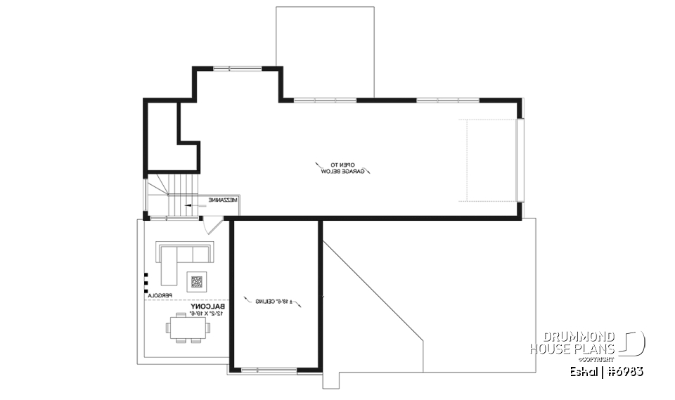 2nd level - Modern one bedroom home with attached RV garage and single and four bedroom garage option - Eskal