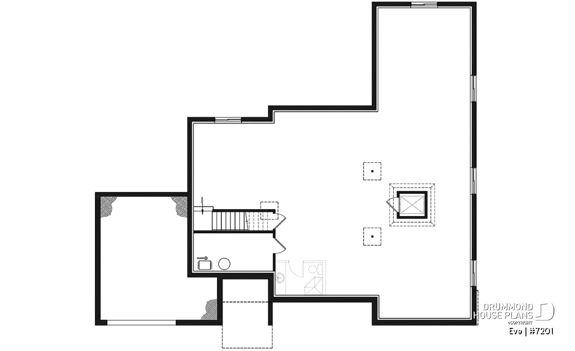 Basement - Wheelchair-accessible ranch home with elevator, integrated garage and barrier-free main floor design. - Eve
