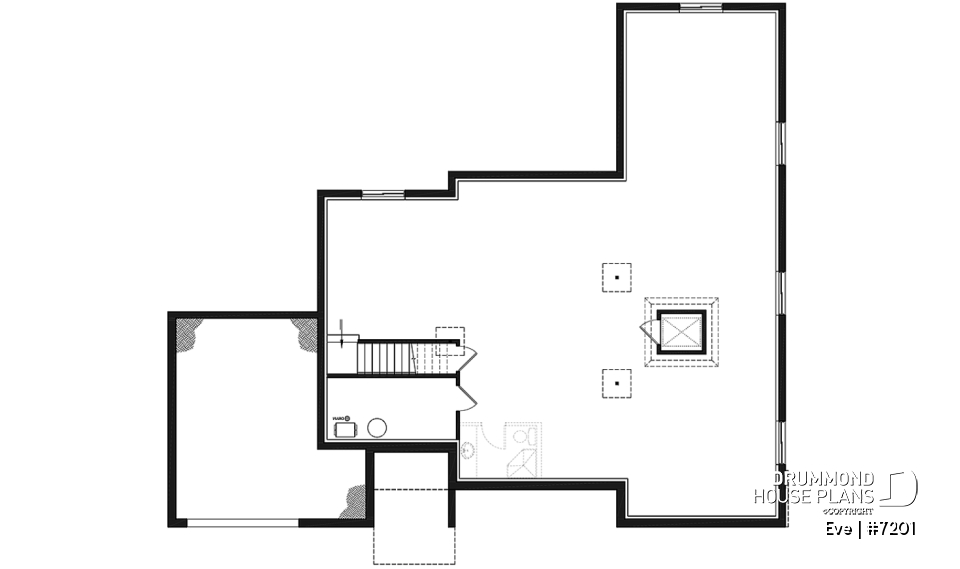 Basement - Wheelchair-accessible ranch home with elevator, integrated garage and barrier-free main floor design. - Eve