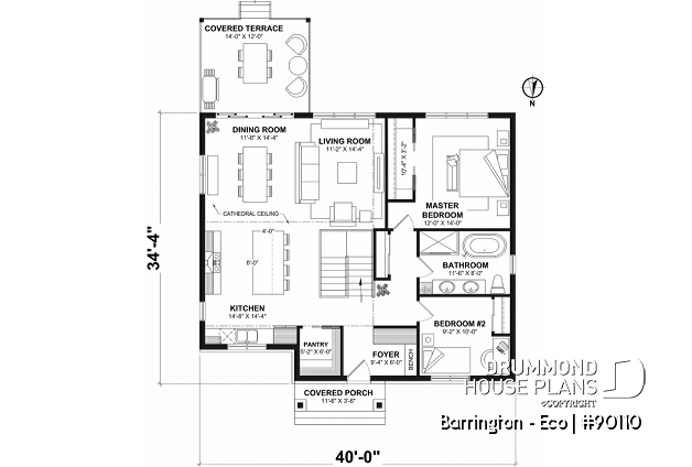 1st level - Unique 4 bedroom small farmhouse, finished daylight basement, pantry in kitchen - Barrington - Eco