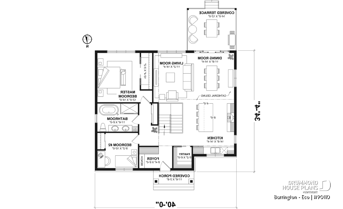 1st level - Unique and echo-friendly 2 to 5 beds small farmhouse, optional finished basement ($), pantry in kitchen - Barrington - Eco