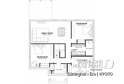 Finished basement - Unique and echo-friendly 2 to 5 beds small farmhouse, optional finished basement ($), pantry in kitchen - Barrington - Eco