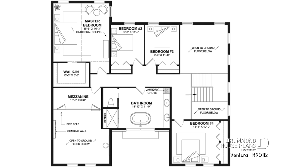 2nd level - Magnificient eco-friendly Farmhouse, 4+ beds, 2 kitchen islands, playroom, gym, optional finished basement ($) - Ventura