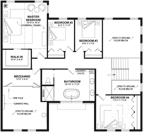 2nd level - Magnificient eco-friendly Farmhouse, 4+ beds, 2 kitchen islands, playroom, gym, optional finished basement ($) - Ventura