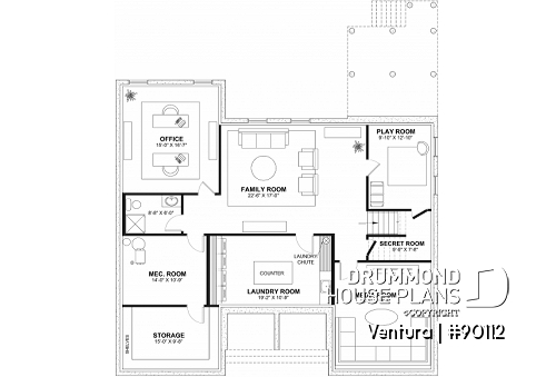 Finished basement (Optional $) - Magnificient eco-friendly Farmhouse, 4+ beds, 2 kitchen islands, playroom, gym, optional finished basement ($) - Ventura