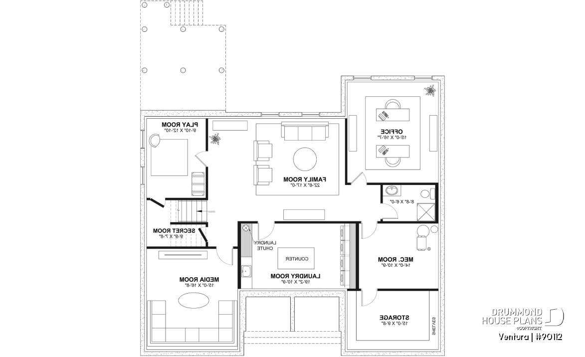 Finished basement (Optional $) - Magnificient eco-friendly Farmhouse, 4+ beds, 2 kitchen islands, playroom, gym, optional finished basement ($) - Ventura