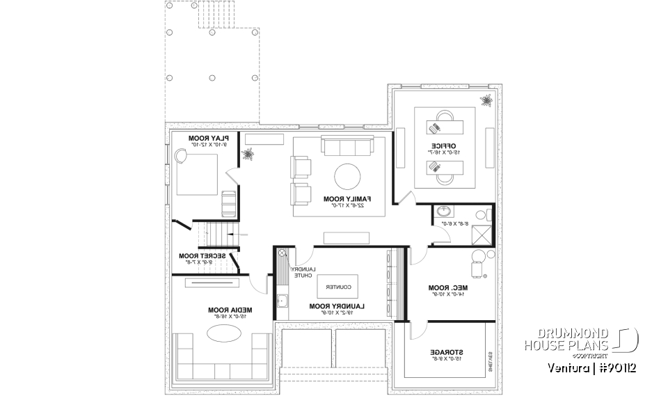 Finished basement (Optional $) - Magnificient eco-friendly Farmhouse, 4+ beds, 2 kitchen islands, playroom, gym, optional finished basement ($) - Ventura