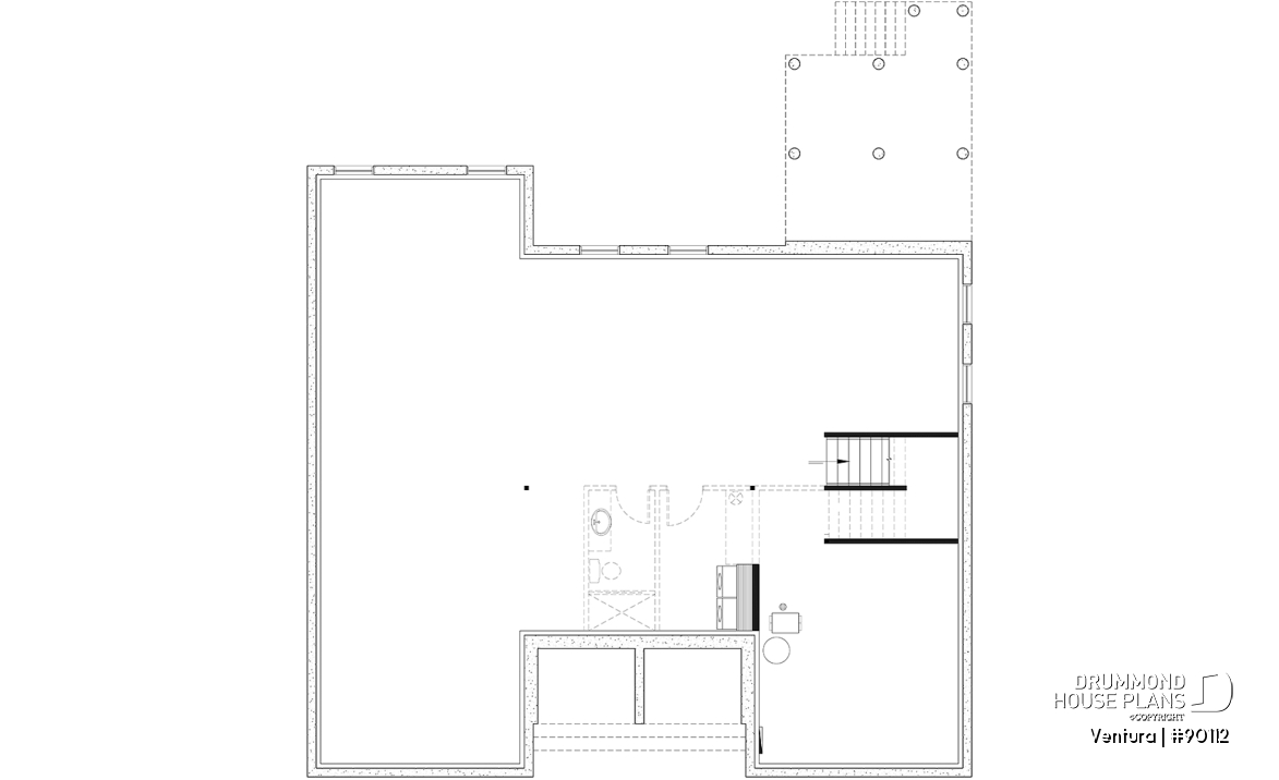 Unfinished basement - Magnificient eco-friendly Farmhouse, 4+ beds, 2 kitchen islands, playroom, gym, optional finished basement ($) - Ventura
