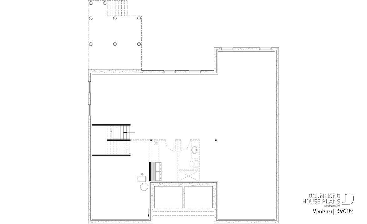 Unfinished basement - Magnificient eco-friendly Farmhouse, 4+ beds, 2 kitchen islands, playroom, gym, optional finished basement ($) - Ventura