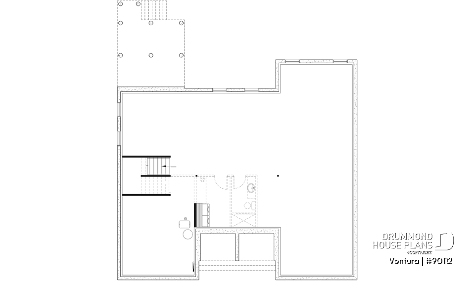 Unfinished basement - Magnificient eco-friendly Farmhouse, 4+ beds, 2 kitchen islands, playroom, gym, optional finished basement ($) - Ventura