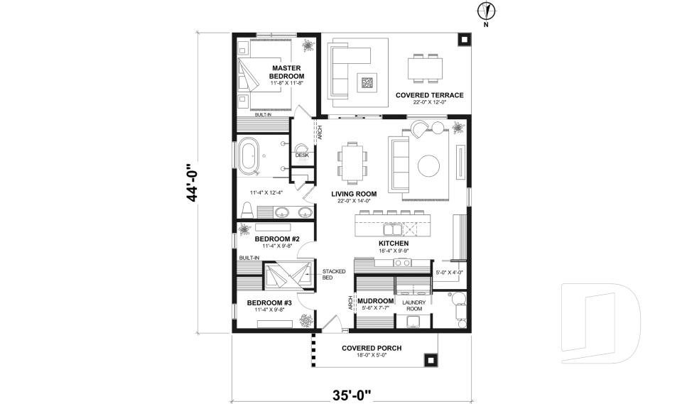 1st level -  - La Baie