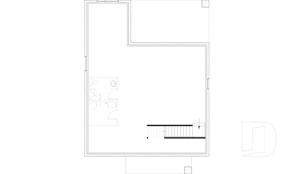 Unfinished basement (Optional $) -  - La Baie
