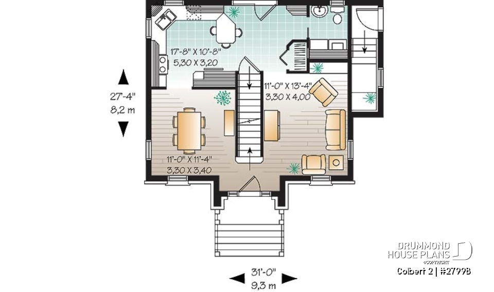 1st level - Traditional home design with basement apartment (income property), 3 bedrooms on main unit - Colbert 2