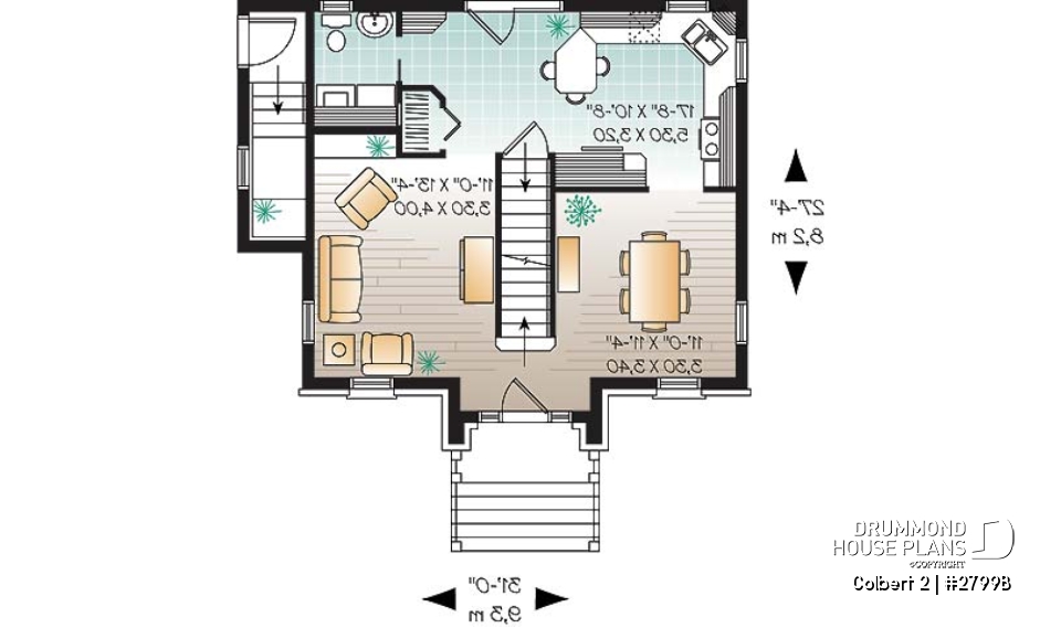 1st level - Traditional home design with basement apartment (income property), 3 bedrooms on main unit - Colbert 2