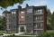 front - BASE MODEL - 8 unit apartment building plan, 2 bedrooms, great kitchen, dining and living layout, laundry room, fireplace - Robusta