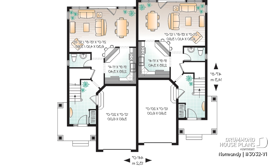 1st level - Craftsman Duplex design, open floor plan, master with walk-in &amp; access to bath, laundry on second floor - Normandy