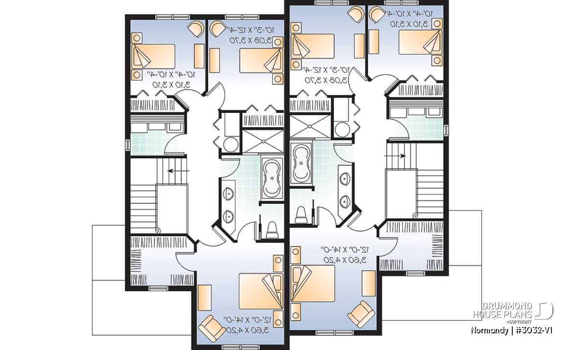 2nd level - Craftsman Duplex design, open floor plan, master with walk-in &amp; access to bath, laundry on second floor - Normandy