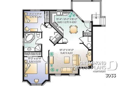 Basement - Triplex house plan, 2 beds and one terrace per unit! - Herstal