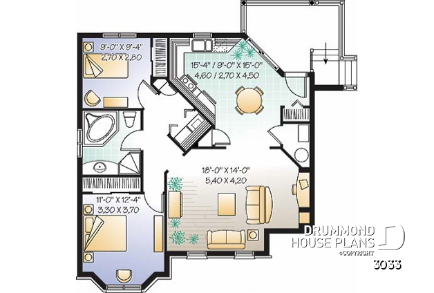 Basement - Triplex house plan, 2 beds and one terrace per unit! - Herstal