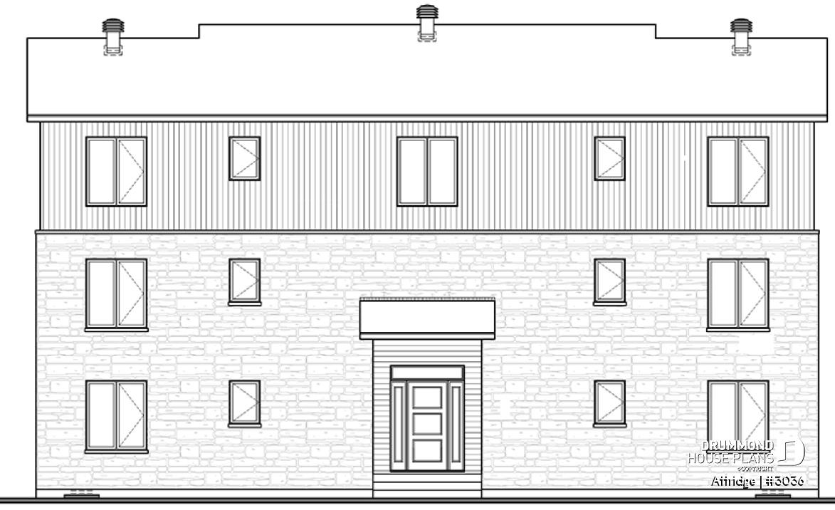 rear elevation - Attridge
