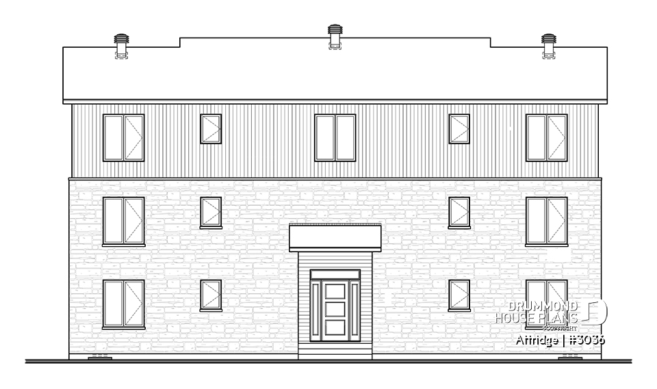 rear elevation - Attridge