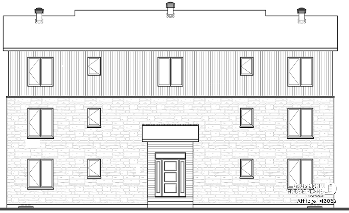 rear elevation - Attridge