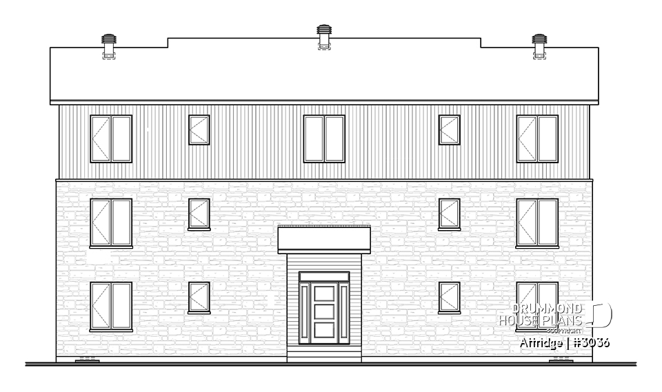 rear elevation - Attridge