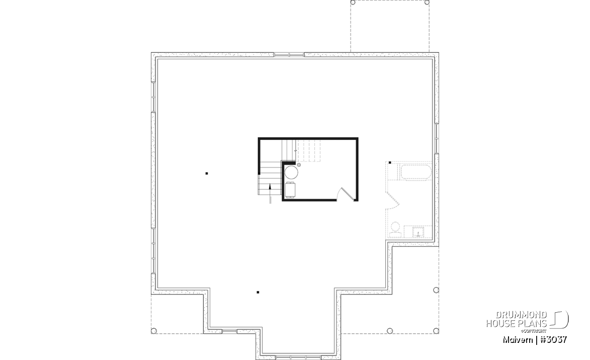 Basement - Intergenerational house plan with up to 5 bedrooms on main accommodation side! - Malvern