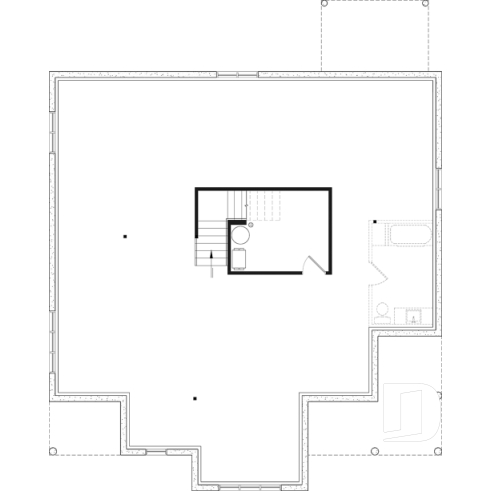 Basement - Intergenerational house plan with up to 5 bedrooms on main accommodation side! - Malvern