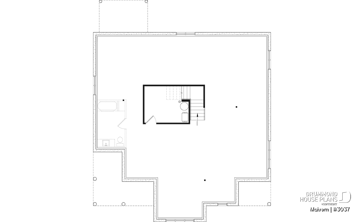 Basement - Intergenerational house plan with up to 5 bedrooms on main accommodation side! - Malvern