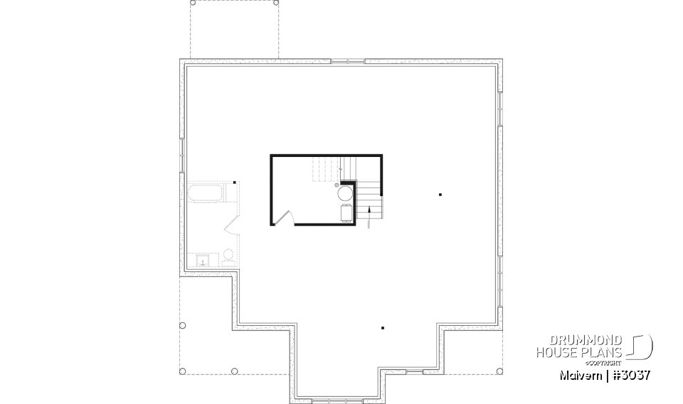 Basement - Intergenerational house plan with up to 5 bedrooms on main accommodation side! - Malvern