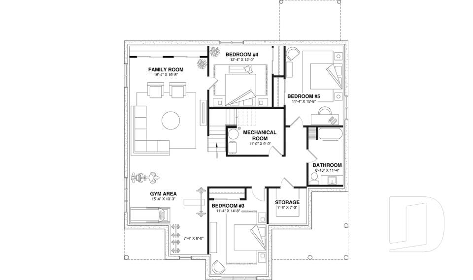 Finished basement -  - Malvern