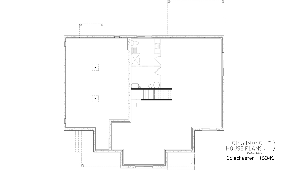 Basement - Intergenerational house plan, 1 &amp; 2 beds, separate entrances, many fondation optiions - Colechester