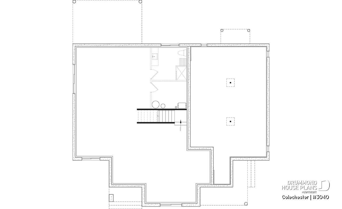 Basement - Intergenerational house plan, 1 &amp; 2 beds, separate entrances, many fondation optiions - Colechester