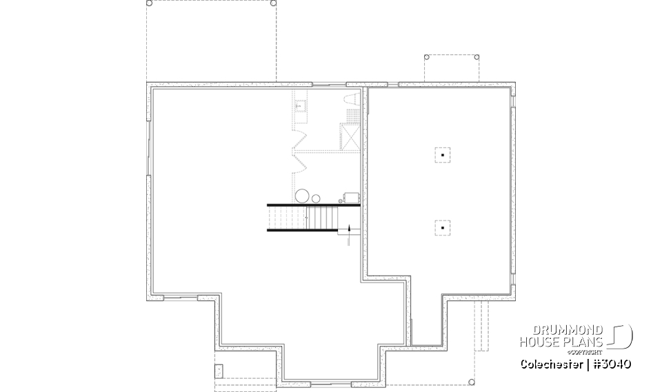 Basement - Intergenerational house plan, 1 &amp; 2 beds, separate entrances, many fondation optiions - Colechester