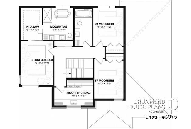 2nd level - Contemporary two-story multi-generational plan combining style, comfort and family living - Linea