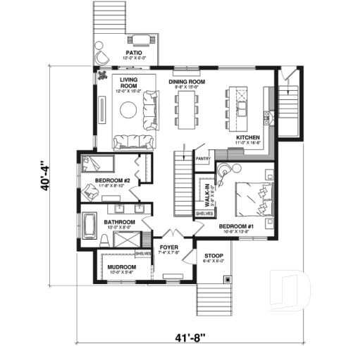 1st level - Single storey with a one-bedroom bachelor in the daylight basement, ideal for first-home buyers! - Duo