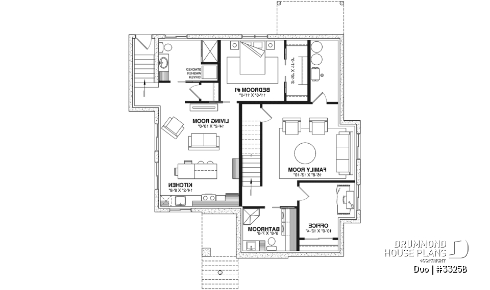 Basement - Single storey with a one-bedroom bachelor in the daylight basement, ideal for first-home buyers! - Duo