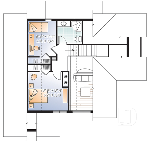 2nd level - 5 bedroom chalet with basement appartment and mezzanine - Greenfeld 2