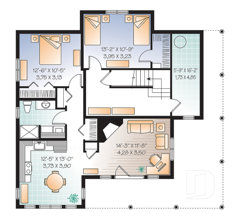 Basement - 5 bedroom chalet with basement appartment and mezzanine - Greenfeld 2