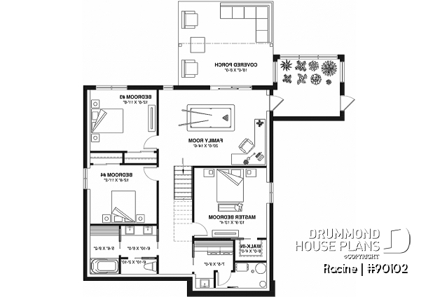 Basement - Intergenerational and ecological house design, green house, 3 bedrooms, sheltered terrace - Racine