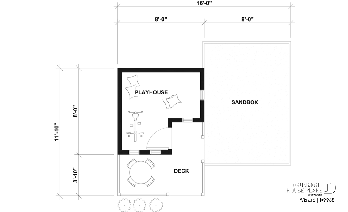 1st level - Free French Country-Style Playhouse Plan for Children - Wizard