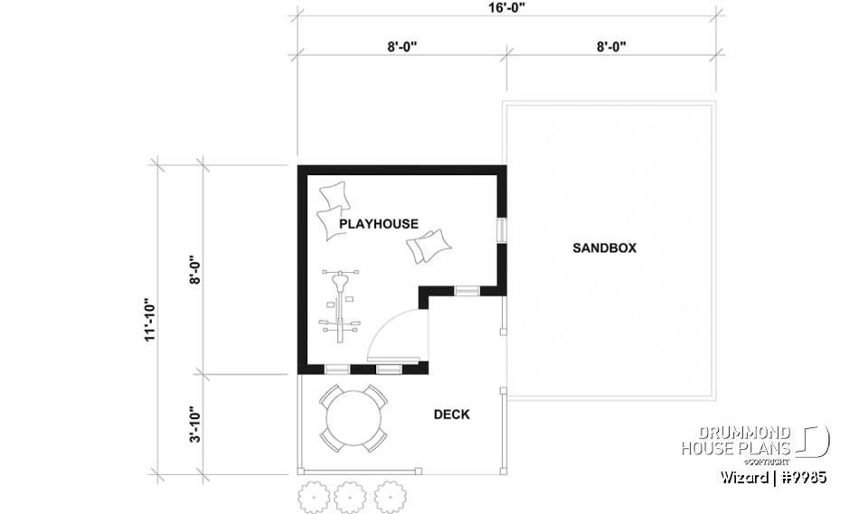 1st level - Free French Country-Style Playhouse Plan for Children - Wizard