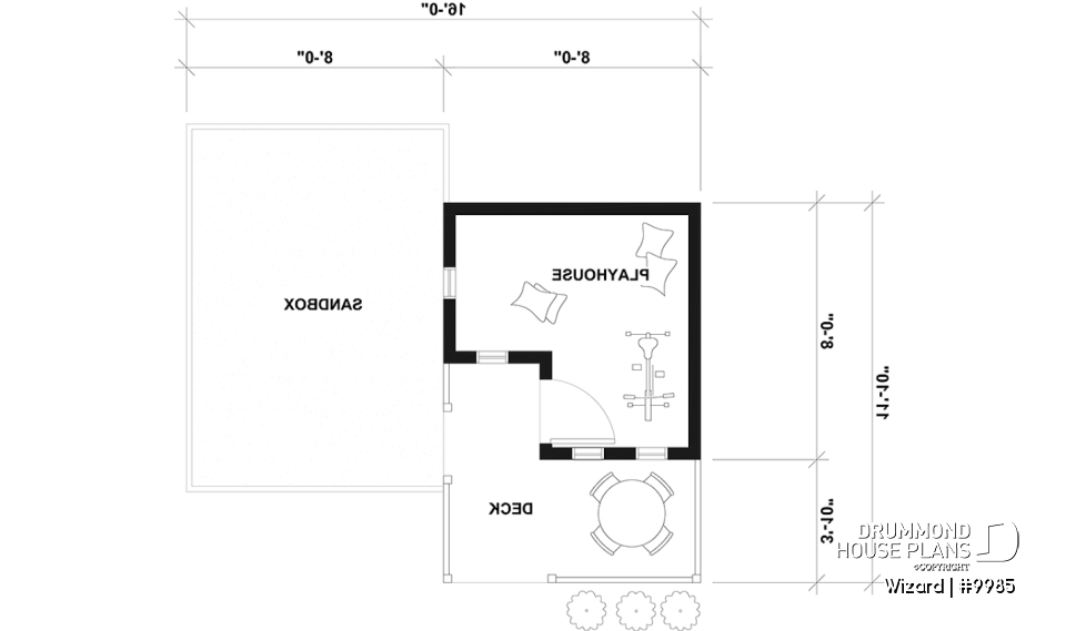 1st level - Free French Country-Style Playhouse Plan for Children - Wizard